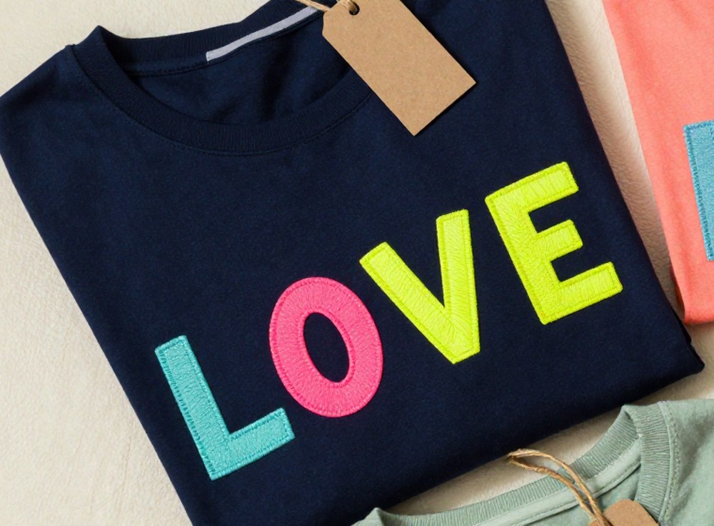 Proudly LOVE Tee — Navy
