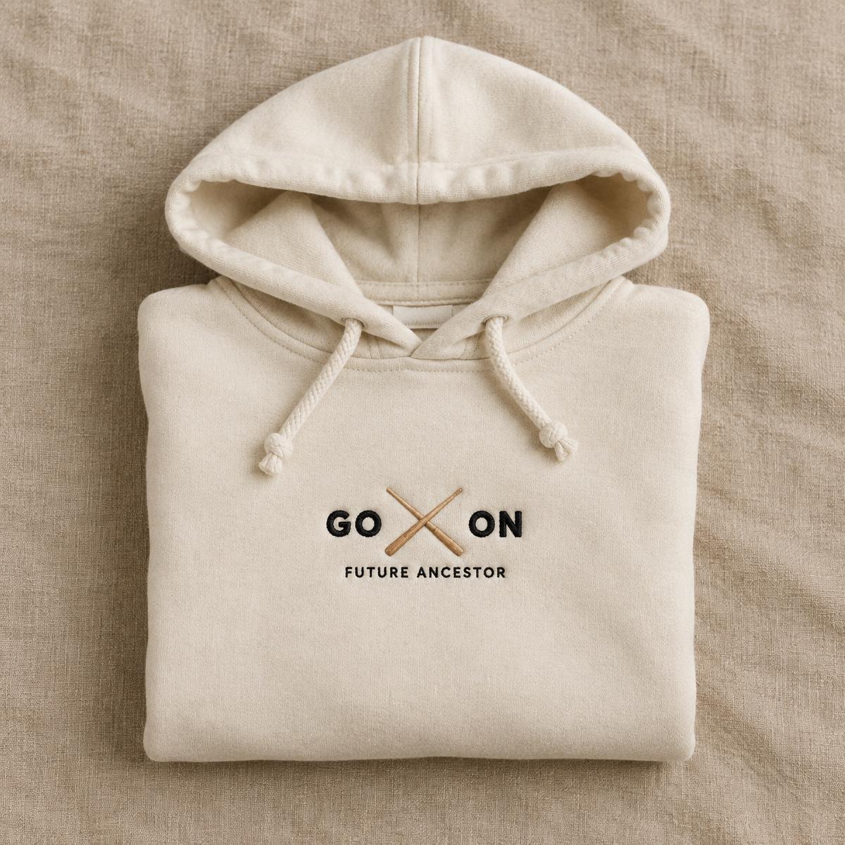 GO × ON Hoodie — Kids — Natural Cream